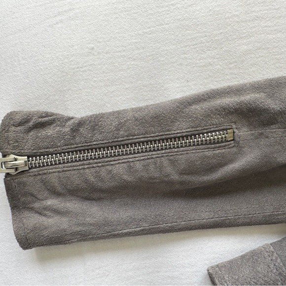 BLANKNYC grey suede moto jacket - Picture 6 of 10
